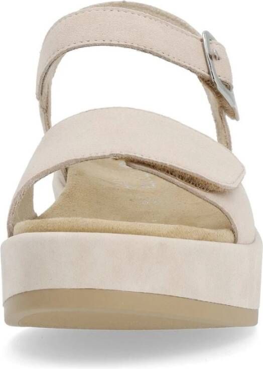 Remonte Beige Casual Platte Sandalen Vrouwen Beige Dames