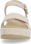 Remonte Beige Casual Platte Sandalen Vrouwen Beige Dames - Thumbnail 6