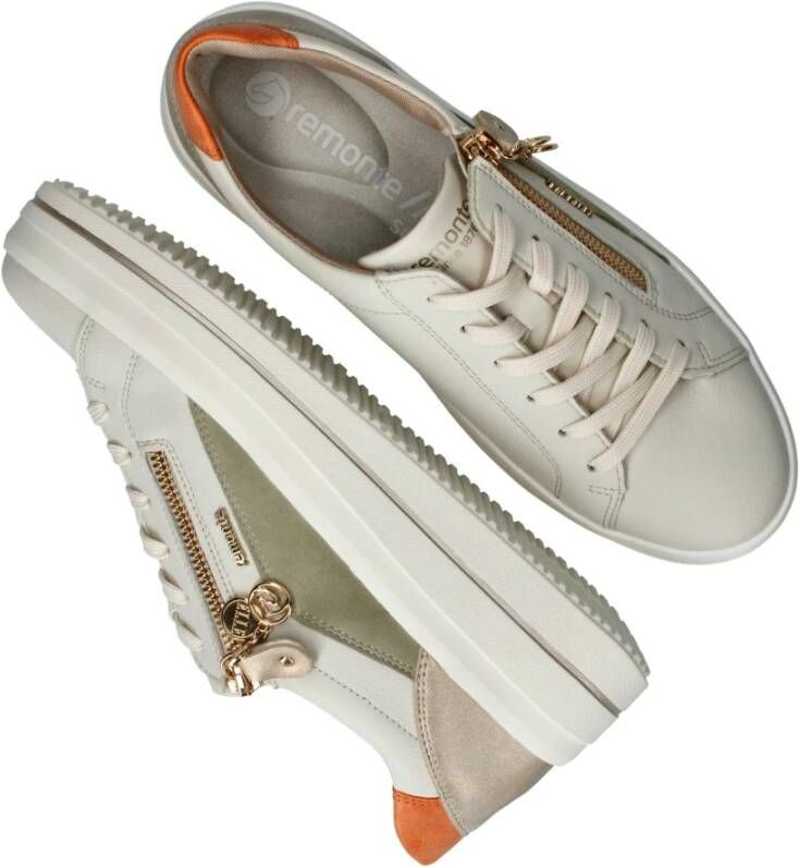 Remonte Beige Platform Sneaker met Verwijderbare Binnenzool Multicolor Dames