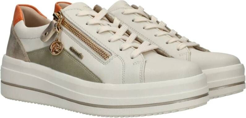 Remonte Beige Platform Sneaker met Verwijderbare Binnenzool Multicolor Dames