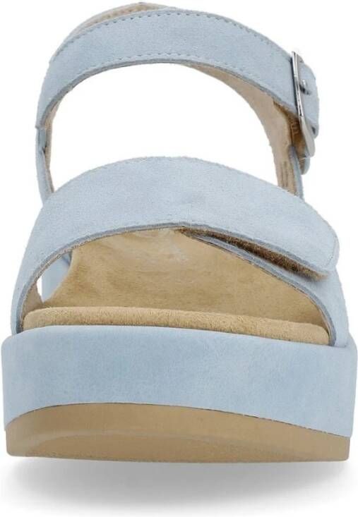 Remonte Blauwe Casual Platte Sandalen Vrouwen Blue Dames