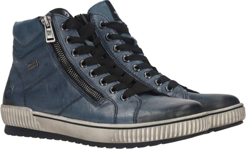 Remonte Blauwe Jeans Veterschoenen Blue Dames