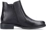 Remonte Chelsea-boots blokhak laarsjes business schoen accenten in reptiel-look - Thumbnail 2