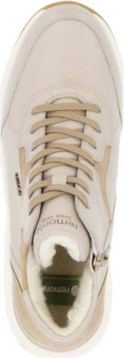 Remonte Casual Beige Gesloten Dames Enkellaarsjes Beige Dames