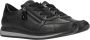 Remonte Zwarte leren sneaker met optiHeren pasvorm Black Dames - Thumbnail 9