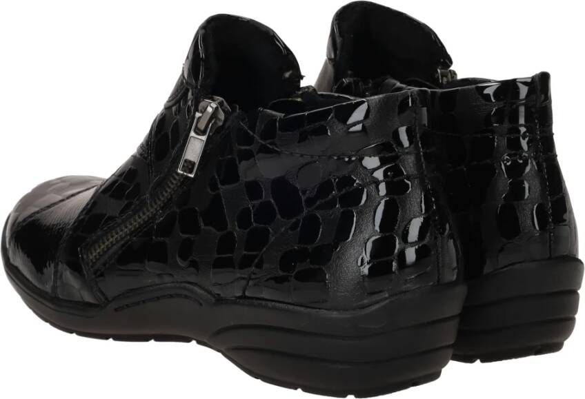 Remonte Elegante Instapschoenen met Ritsdetails Black Dames