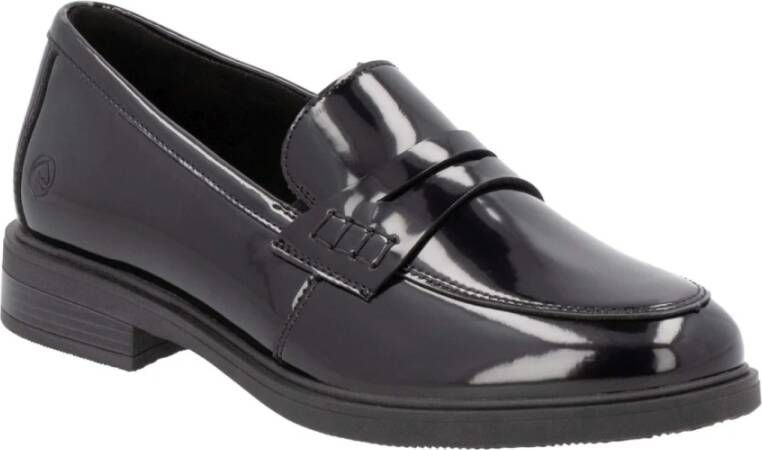 Remonte Elegante Zwarte Gesloten Loafers Damesschoenen Black Dames