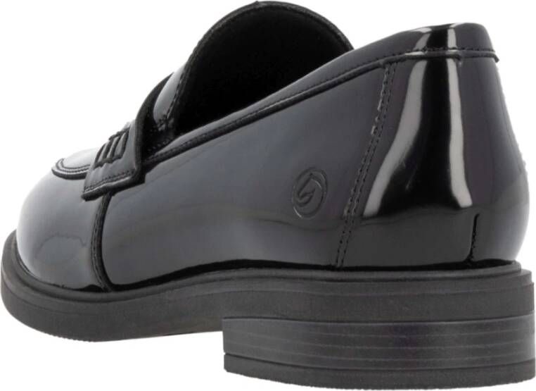 Remonte Elegante Zwarte Gesloten Loafers Damesschoenen Black Dames