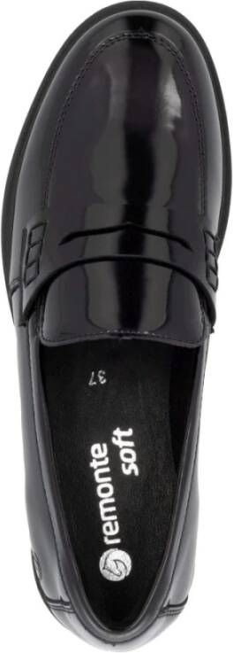 Remonte Elegante Zwarte Gesloten Loafers Damesschoenen Black Dames