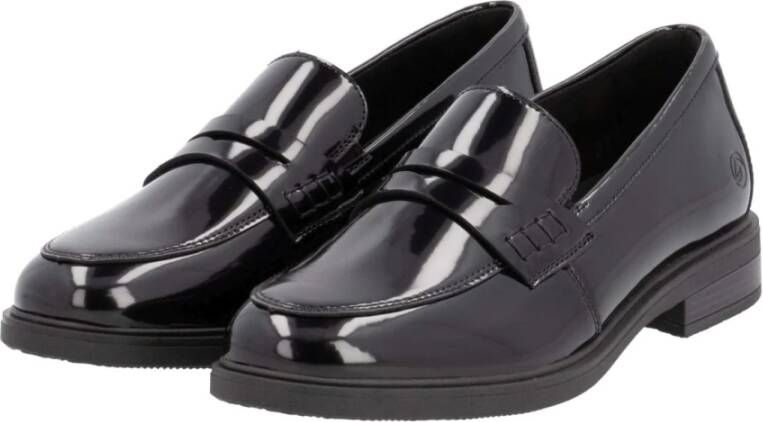 Remonte Elegante Zwarte Gesloten Loafers Damesschoenen Black Dames