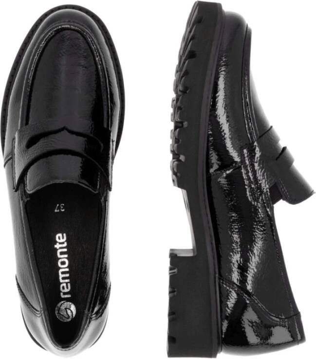 Remonte Elegante Zwarte Gesloten Loafers Damesschoenen Black Dames