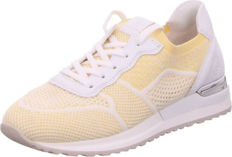 Remonte Gele Veterschoen Gebreide Sneaker Yellow Heren