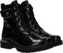 Remonte Glamoureuze Veterschoenen met Gouden Details Black Dames - Thumbnail 4