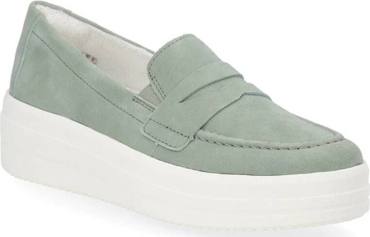 Remonte Groene Casual Gesloten Loafers Vrouwen Green Dames