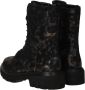 Remonte Metallic Dierenprint Veterschoen Black Dames - Thumbnail 9