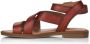 Remonte Casual Open Bruine Platte Sandalen Brown Dames - Thumbnail 3