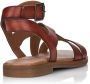 Remonte Casual Open Bruine Platte Sandalen Brown Dames - Thumbnail 4