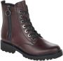 Remonte Bordo Casual Leather Booties Rood Dames - Thumbnail 4