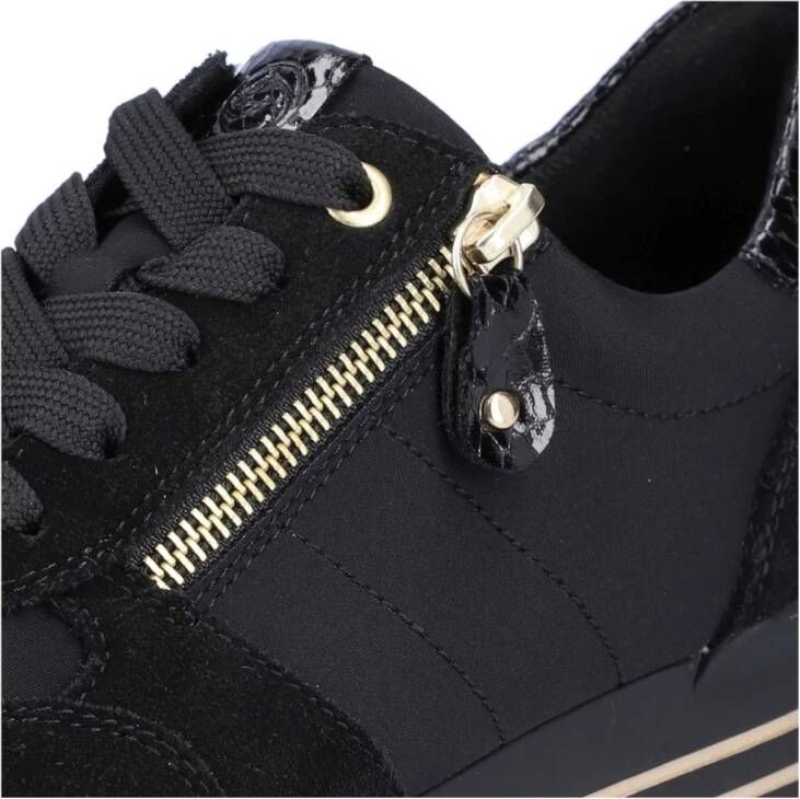 Remonte Zwarte Casual Gesloten Sneakers voor Dames Black Dames