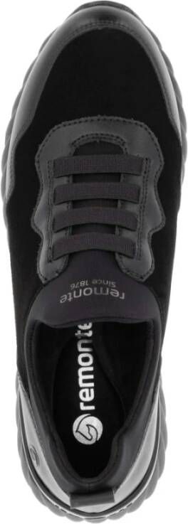 Remonte Zwarte Casual Gesloten Sneakers voor Dames Black Dames