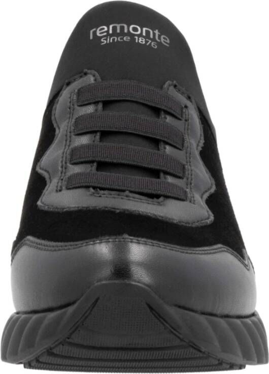 Remonte Zwarte Casual Gesloten Sneakers voor Dames Black Dames