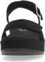 Remonte Zwarte Casual Platte Sandalen Black Dames - Thumbnail 7