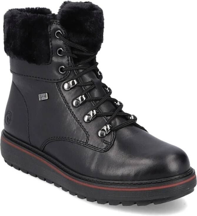 Remonte Zwarte Gesloten Booties Enkellaarzen Vrouwen Black Dames