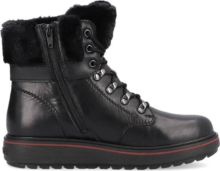 Remonte Zwarte Gesloten Booties Enkellaarzen Vrouwen Black Dames