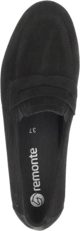 Remonte Zwarte Gesloten Loafers Dames Schoenen Black Dames