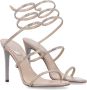 René Caovilla Beige Goud Satijn Cleo Kristal Sandalen Yellow Dames - Thumbnail 2