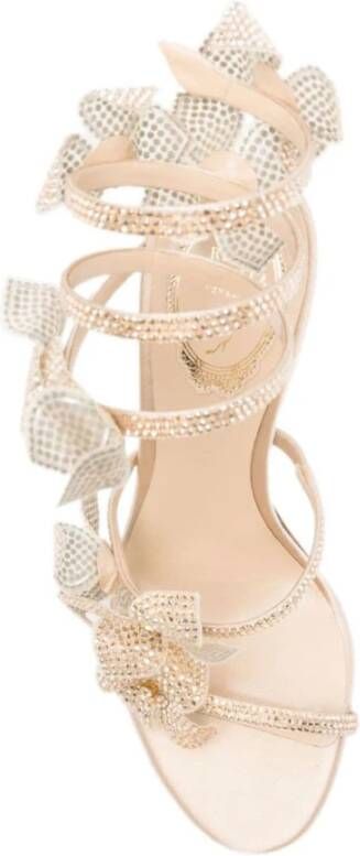 René Caovilla Beige Strappy Sandalen Beige Dames