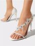 René Caovilla Bloemenapplicatie Stiletto Sandalen White Dames - Thumbnail 2