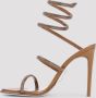 René Caovilla Bruin Leren Strass Sandalen Elegante Stijl Brown Dames - Thumbnail 6