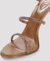 René Caovilla Bruin Leren Strass Sandalen Elegante Stijl Brown Dames - Thumbnail 7