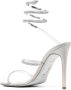 René Caovilla Cleo Zilveren Strass Sandalen Open Teen Gray Dames - Thumbnail 3