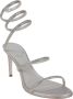 René Caovilla Elegante Grijze Satijnen Strass Sandalen Gray Dames - Thumbnail 2