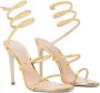 René Caovilla Gouden Cleo Sandalen met Slangen Hardware Yellow Dames - Thumbnail 2