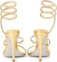 René Caovilla Gouden Cleo Sandalen met Slangen Hardware Yellow Dames - Thumbnail 3