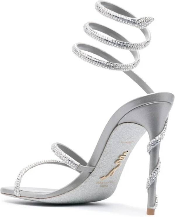 René Caovilla Grijze Strappy Sandalen Gray Dames