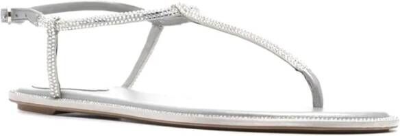 René Caovilla Grijze Strappy Sandalen Gray Dames