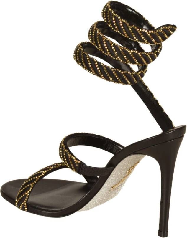 René Caovilla High Heel Sandals Zwart Dames