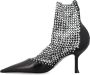 René Caovilla Kristal Mesh Stiletto Hak Schoenen Black Dames - Thumbnail 3