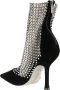 René Caovilla Kristal Strass Slingback Mid-High Heel Black Dames - Thumbnail 3