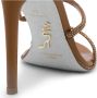 René Caovilla Bruin Leren Strass Sandalen Elegante Stijl Brown Dames - Thumbnail 4