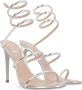 René Caovilla Metallic Silver Sandalen met Slangen Hardware Gray Dames - Thumbnail 2