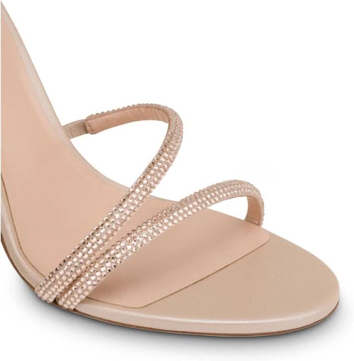 René Caovilla Nude Strappy Sandals Beige Dames