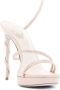 René Caovilla Nude Strappy Sandals Beige Dames - Thumbnail 4