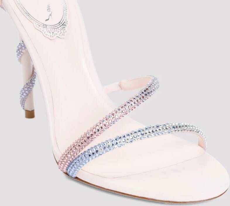 René Caovilla Pastel Strass Sandalen Multicolor Dames