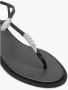 René Caovilla Platte Strass Diana Sandaal Black Dames - Thumbnail 4