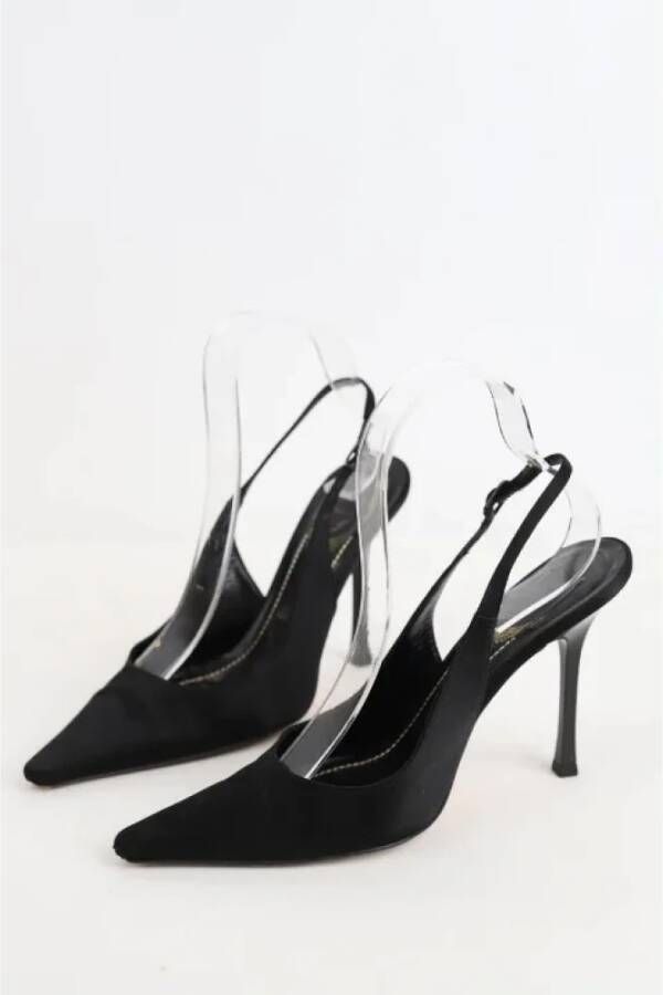 René Caovilla Pre-owned Fabric heels Black Dames